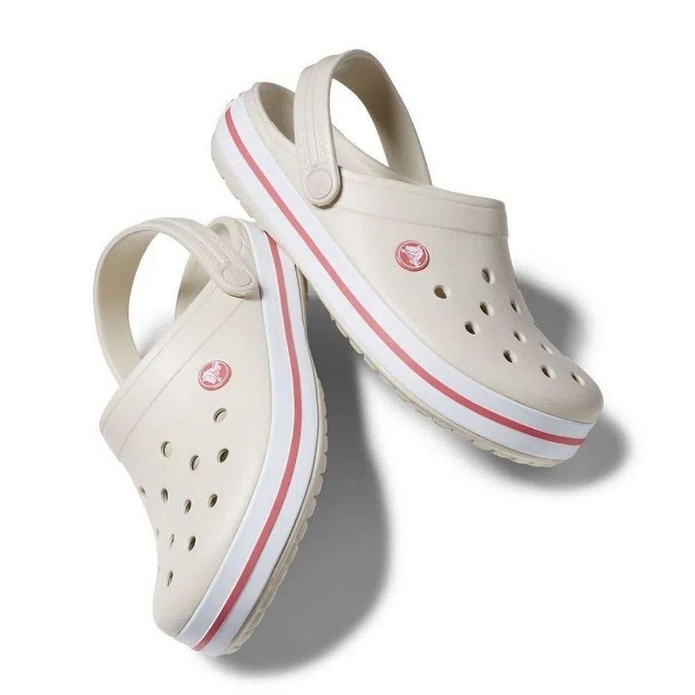 Sandália Clog Crocs Crocband Bege Bege 5