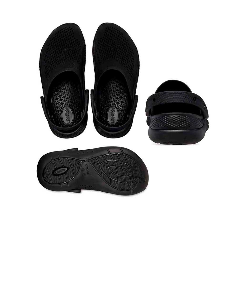 Sandália Crocs Literide 360 Clog Preto Preto 4