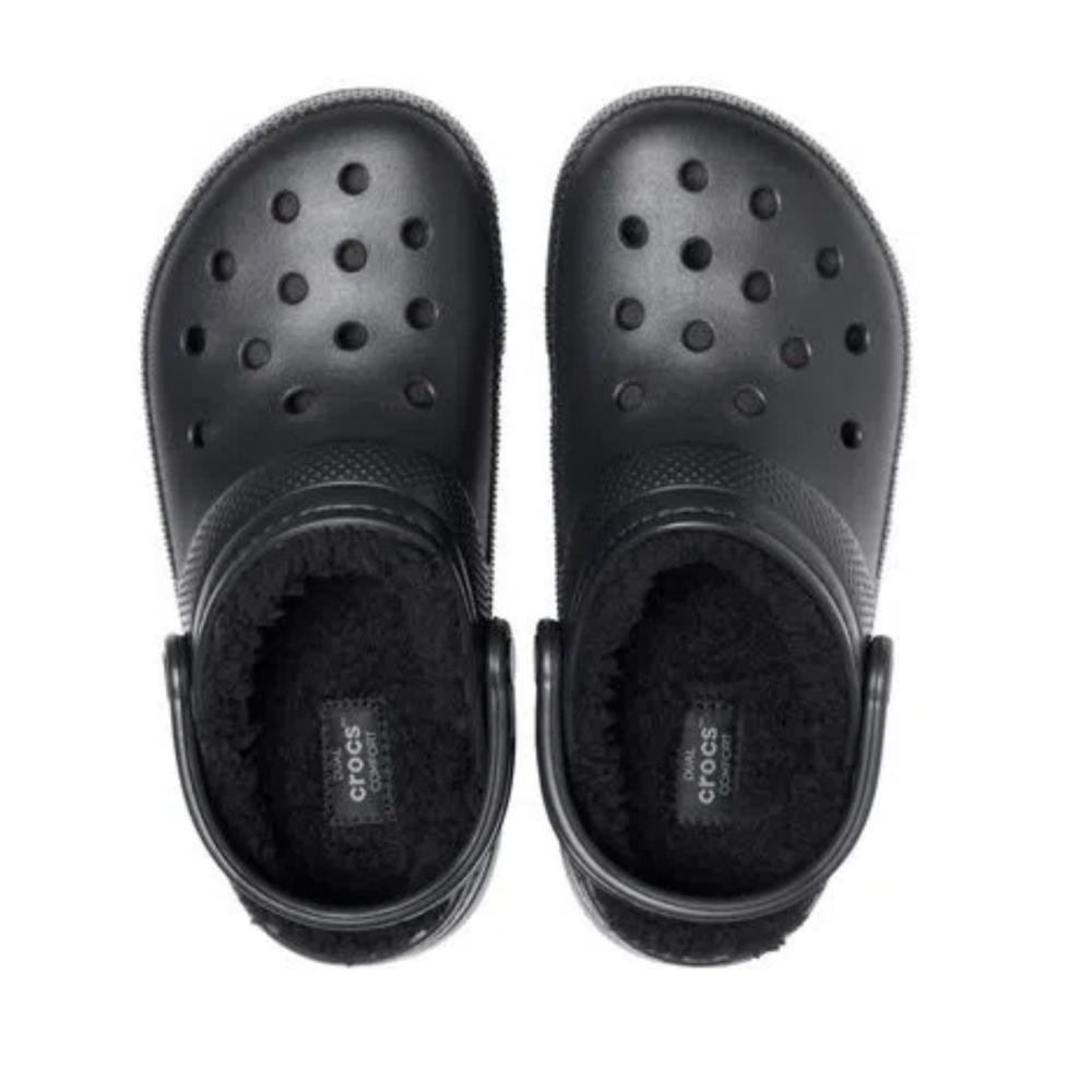 Sandália Crocs Classic Lined Clog T Preto Preto 2