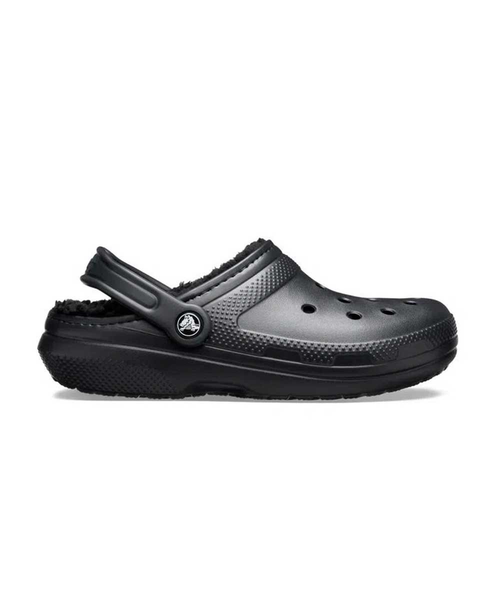 Sandália Crocs Classic Lined Clog T Preto