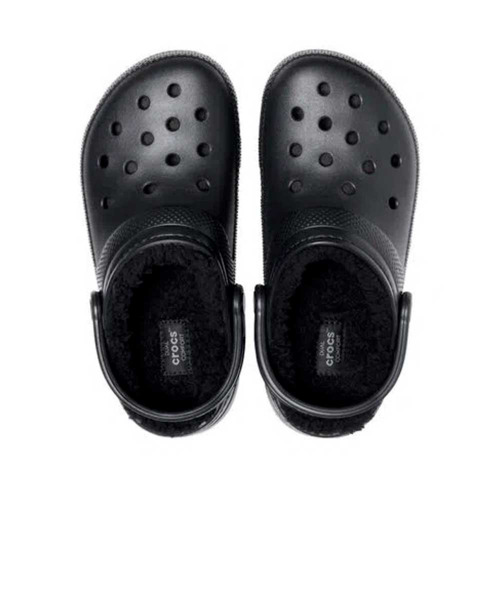 Sandália Crocs Classic Lined Clog T Preto Preto 3