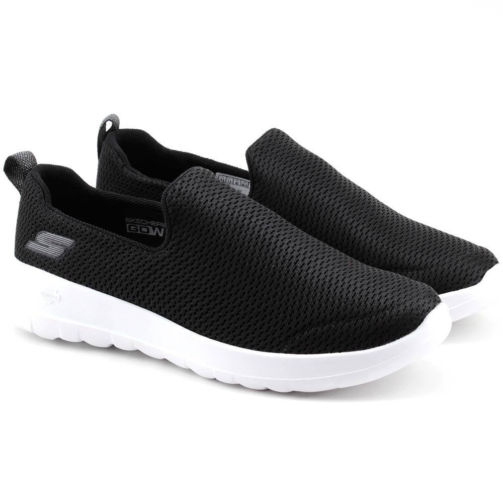 Tênis Esportivo Skechers Go Walk Max 5460 Preto/Branco Preto 6