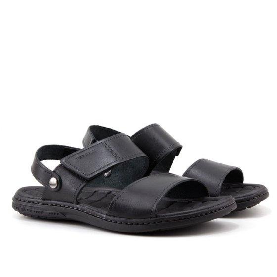 Papete Masculina Pegada Couro Preto Preto 2