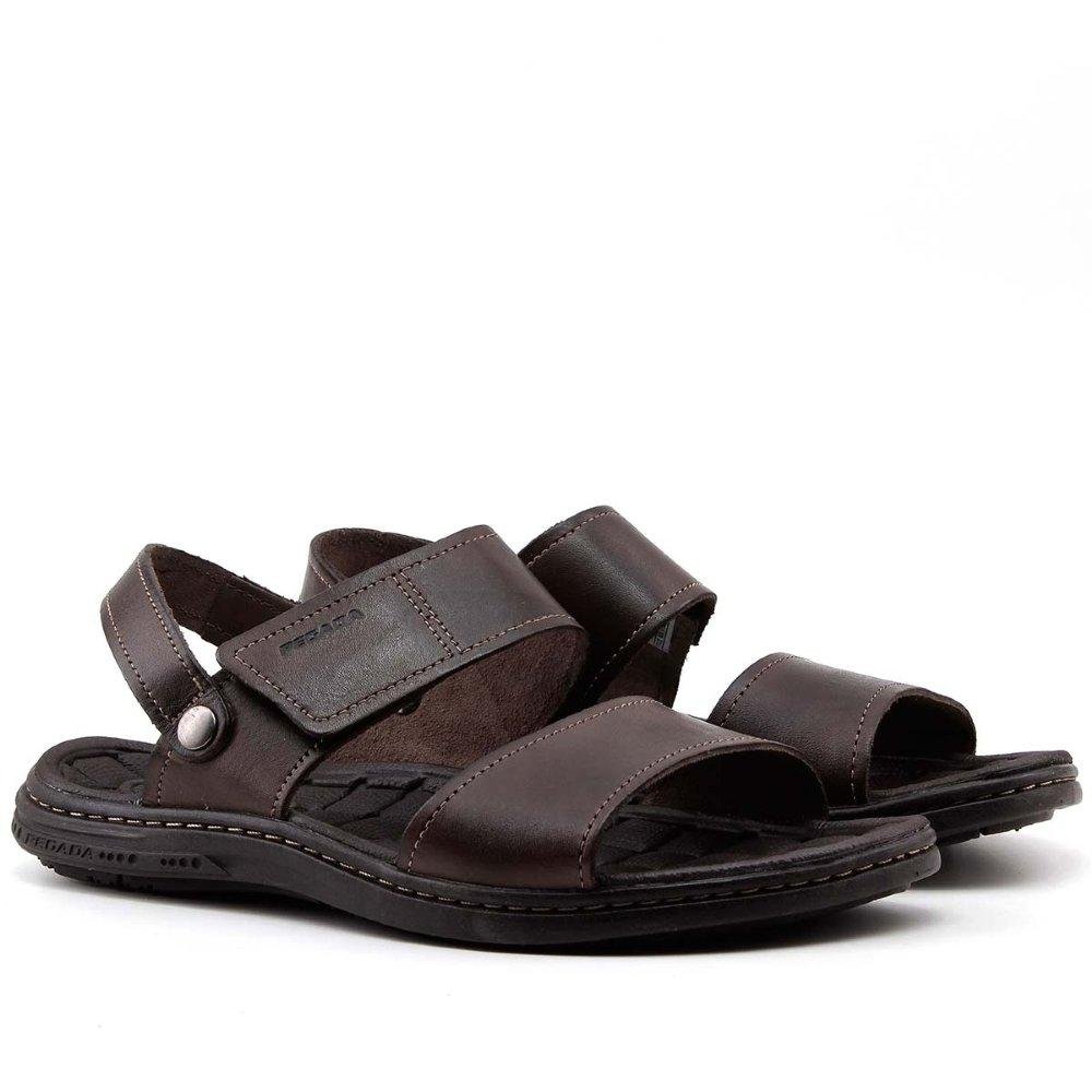 Papete Masculina Pegada Couro Cravo