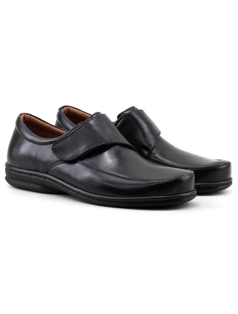 Sapato Opananken Diabetic'S Couro 38507 Preto Preto 4