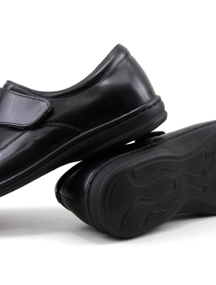 Sapato Opananken Diabetic'S Couro 38507 Preto Preto 5