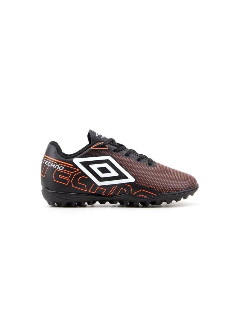 Chuteira Society Umbro Techno Jr U07fb00195 Preto/Laranja