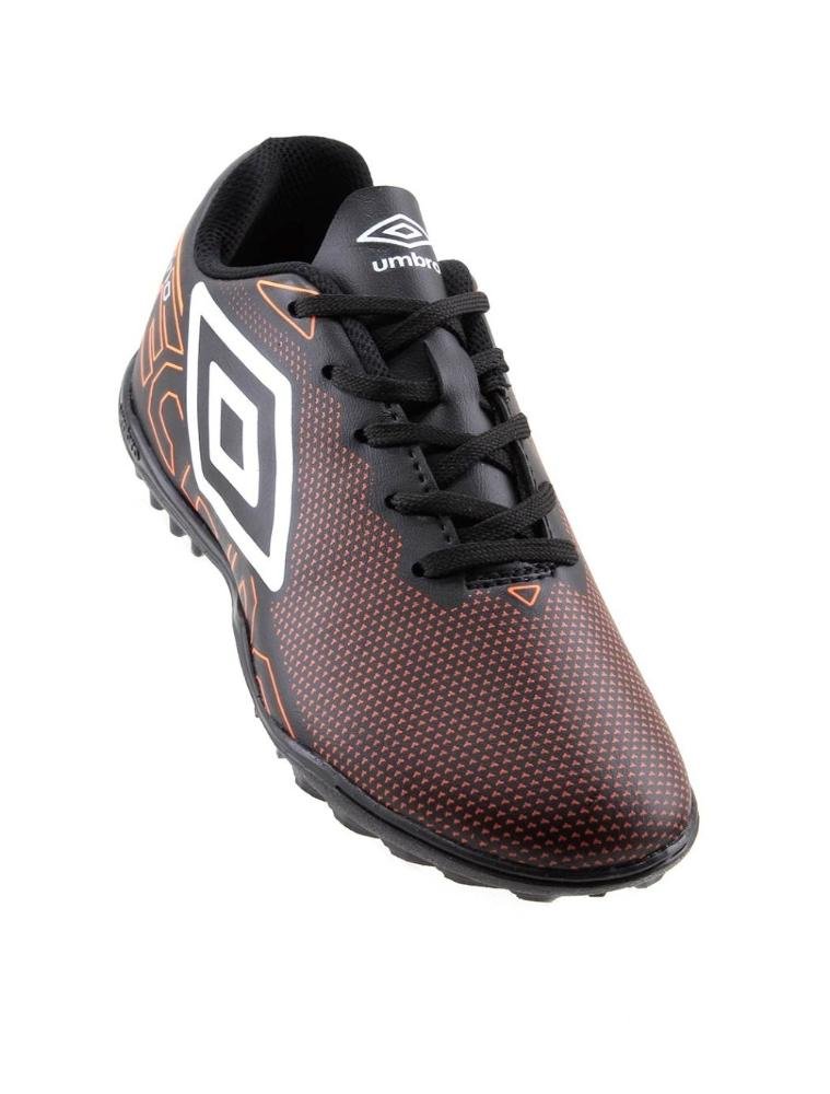 Chuteira Society Umbro Techno Jr U07fb00195 Preto/Laranja Preto/Laranja 2