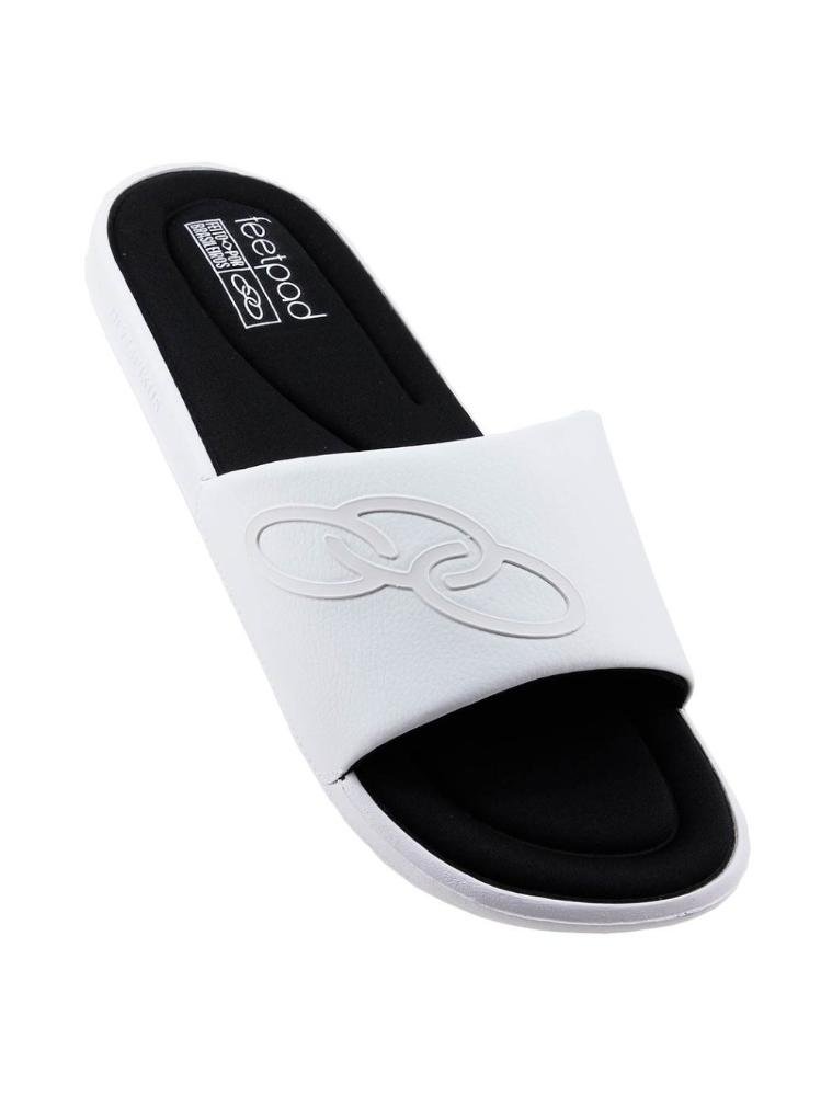 Chinelo Olympikus Slide Evasense Patmos 152 Branco Branco 2