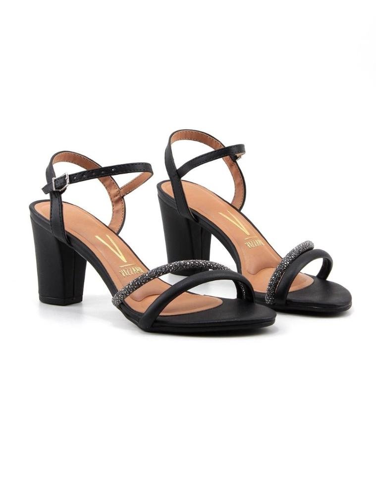 Sandália Vizzano Salto Médio 6262-100 Preto Preto 3