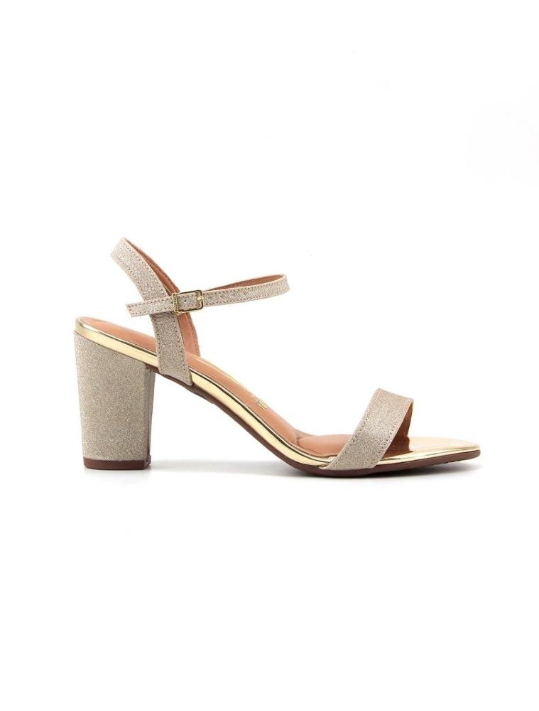 Sandalia Salto com Brilho Vizzano  6262-474 Dourado