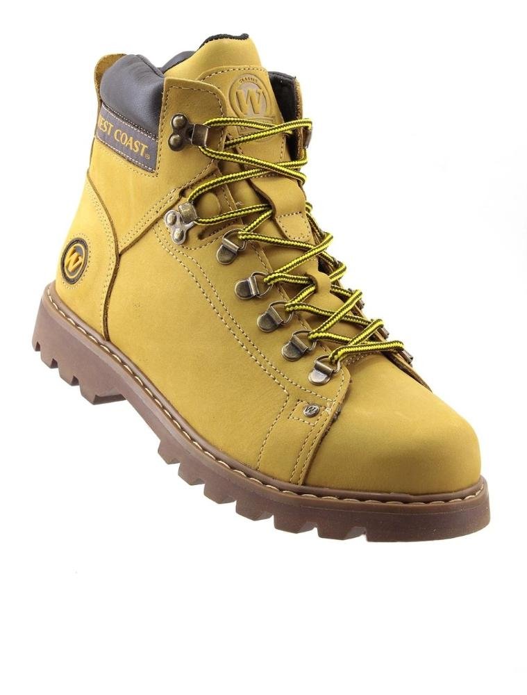 Bota West Coast Worker Classic Couro 311001 Amarelo Amarelo 2