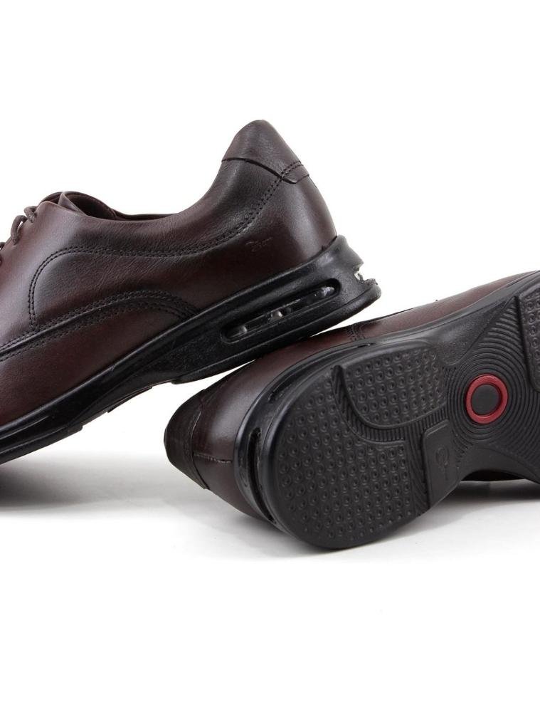 Sapato Social Smart Democrata Spot Couro 448026 Tabaco Marrom 4