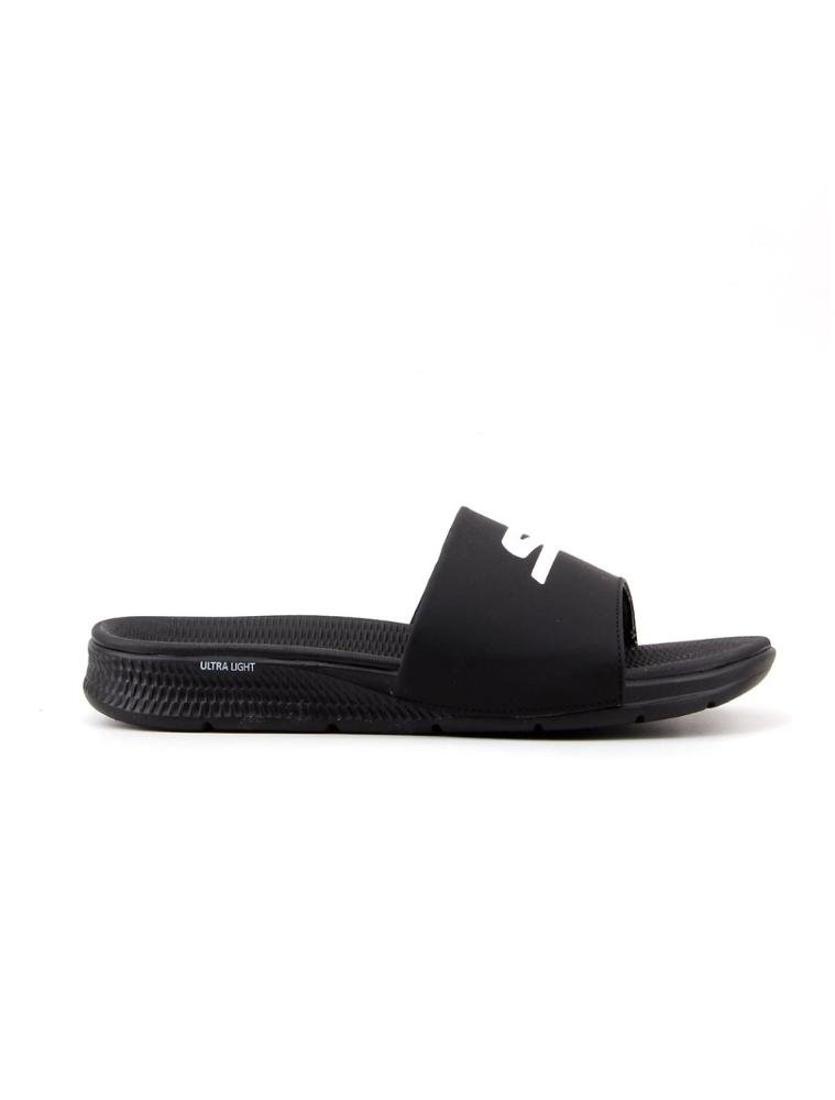 Chinelo Slide Skechers Goga Mat 229030 Preto