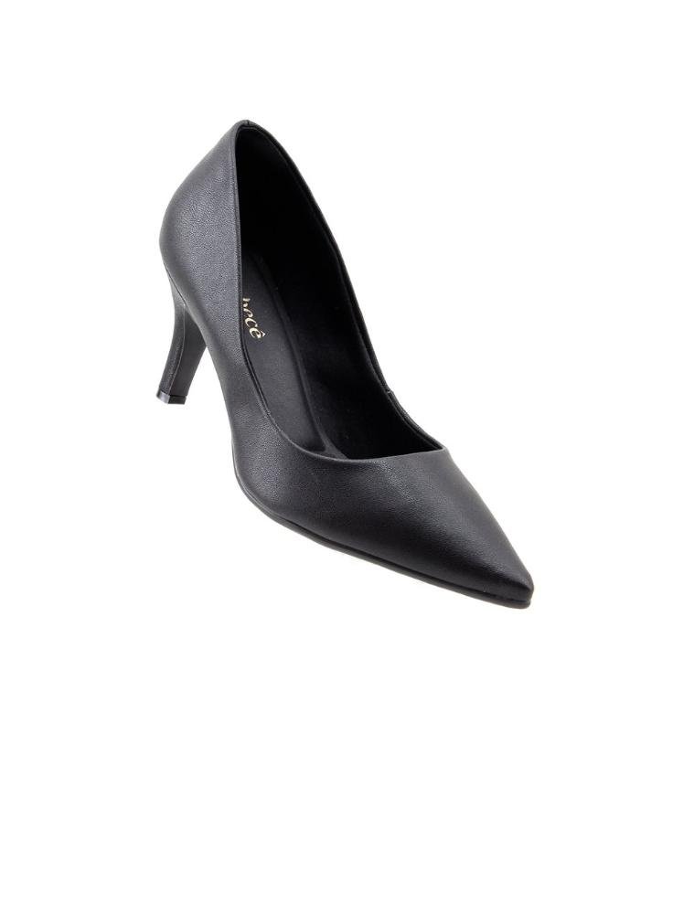 Sapato Scarpin Bebecê Bico Fino T7016-180 Preto Preto 2