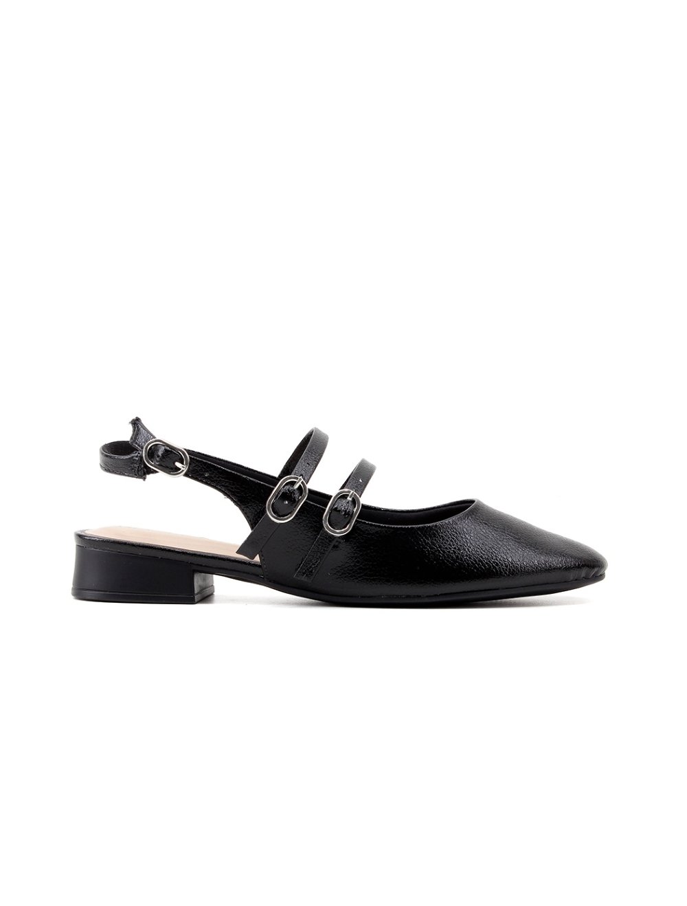 Sapato Ramarim Slingback Salto Baixo 2415131 Preto