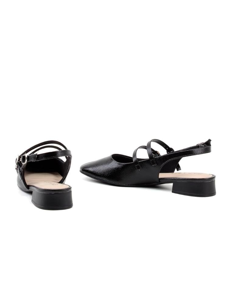Sapato Ramarim Slingback Salto Baixo 2415131 Preto Preto 4