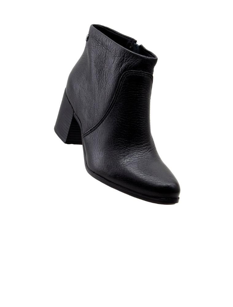 Bota Cano Curto Bottero Salto Médio 346901 Couro Preto