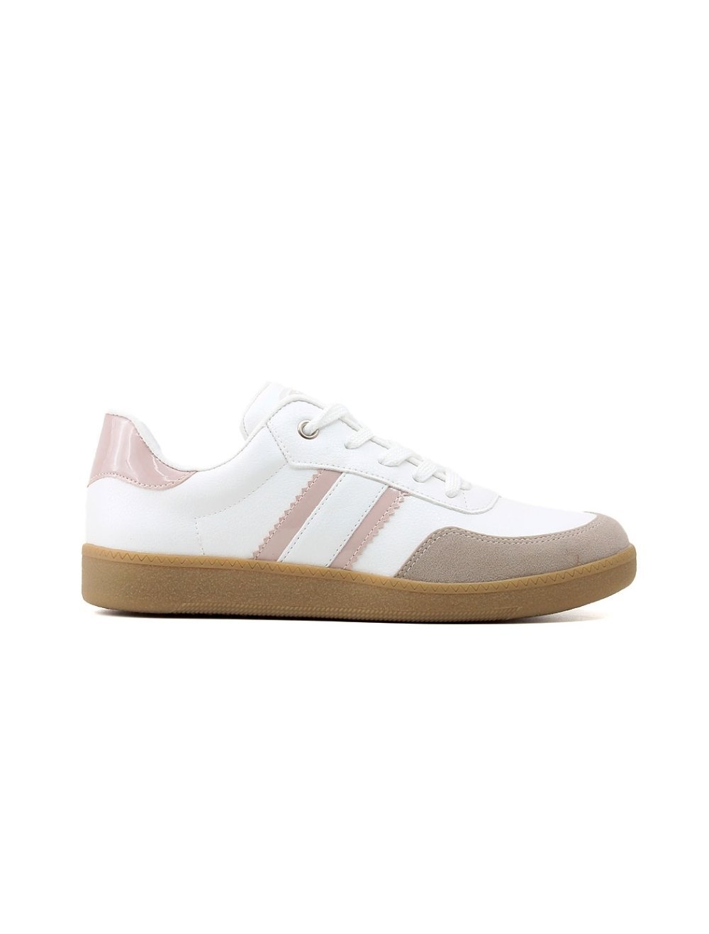 Tênis Casual Quiz Feminino 63173910 Branco/Rose Branco