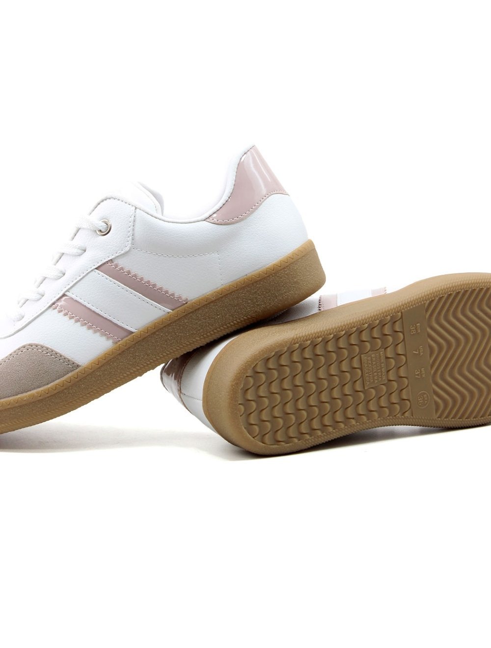 Tênis Casual Quiz Feminino 63173910 Branco/Rose Branco