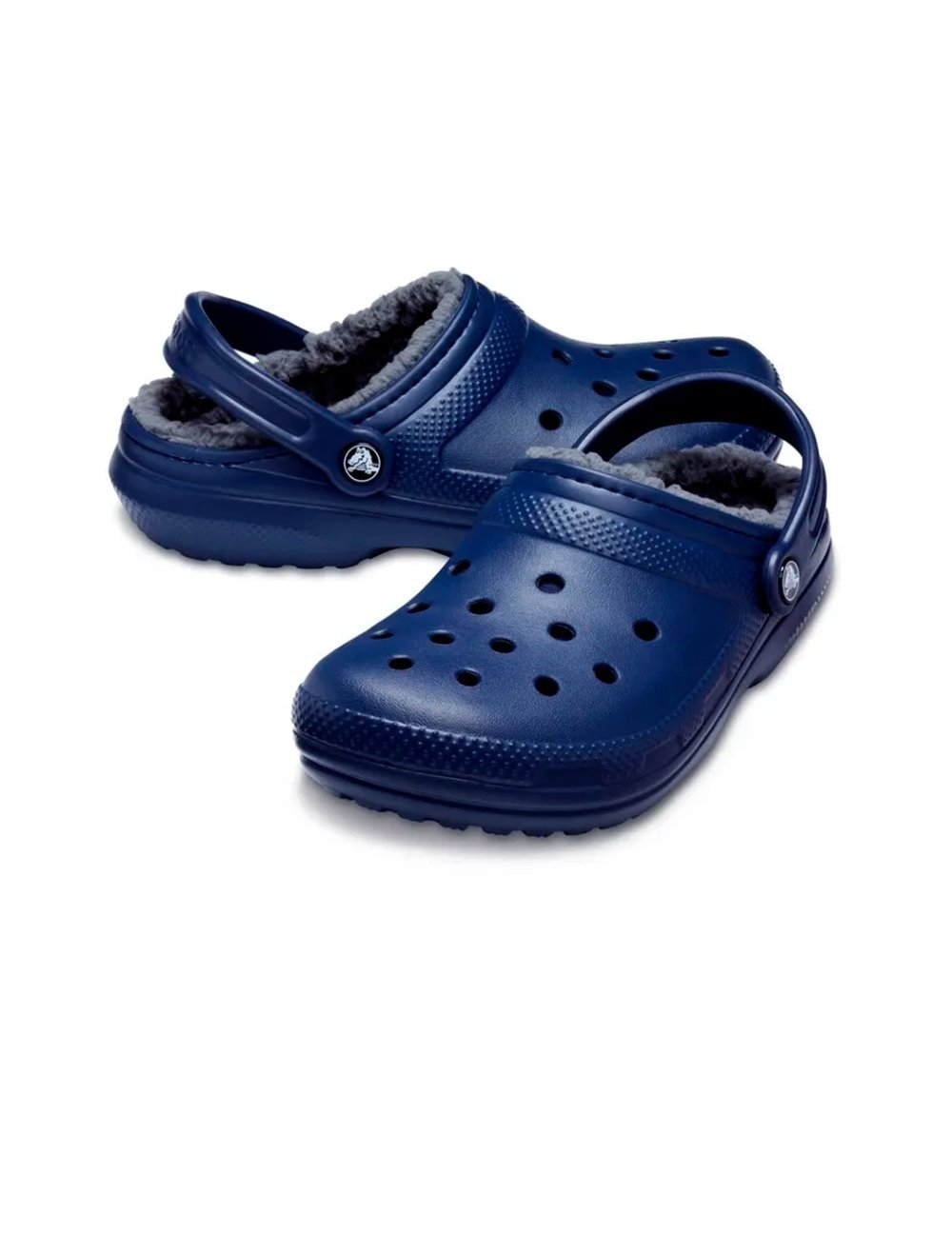 Sandália Crocs Classic Lined Clog T 203 Marinho Azul 3