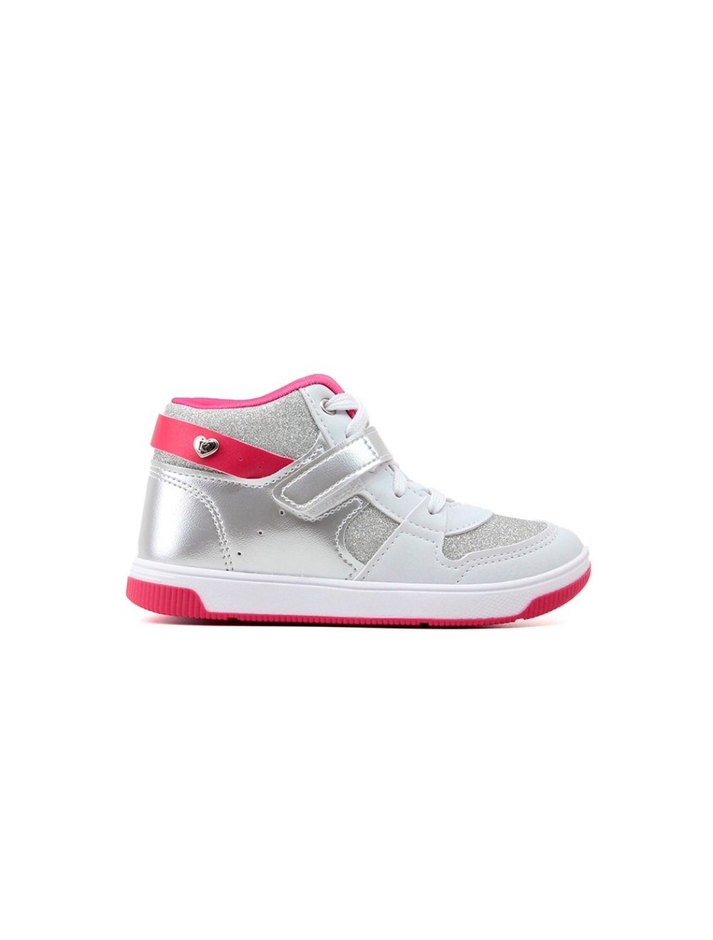 Tênis Infantil Kidy Astral Glitter 3290004 Prata/Pink