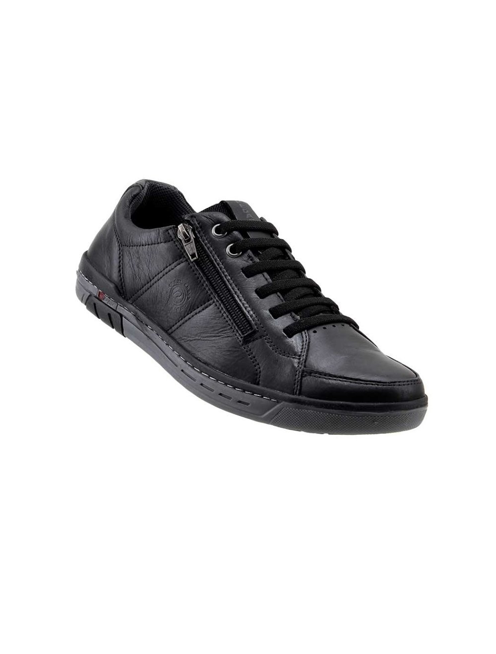 Sapatênis Pegada Casual Wear 119313 Couro Preto Preto 2