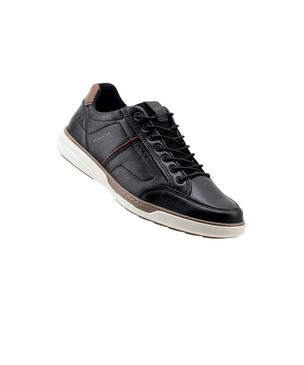 Sapatênis Pegada Amortech 111102 Couro Preto Preto/Marrom 2