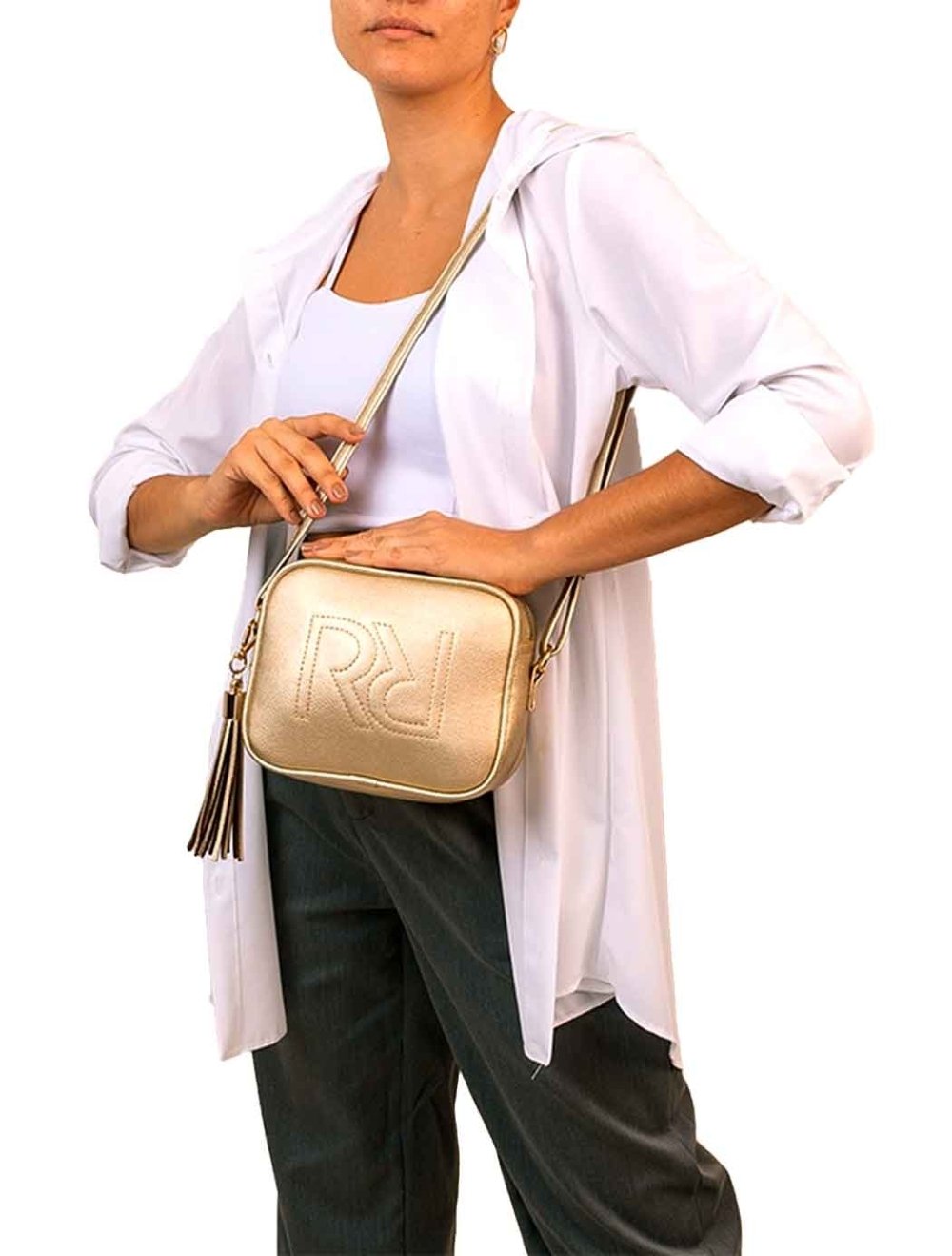 Bolsa Rafitthy Tira Colo 28.24310a Ouro Dourado 5