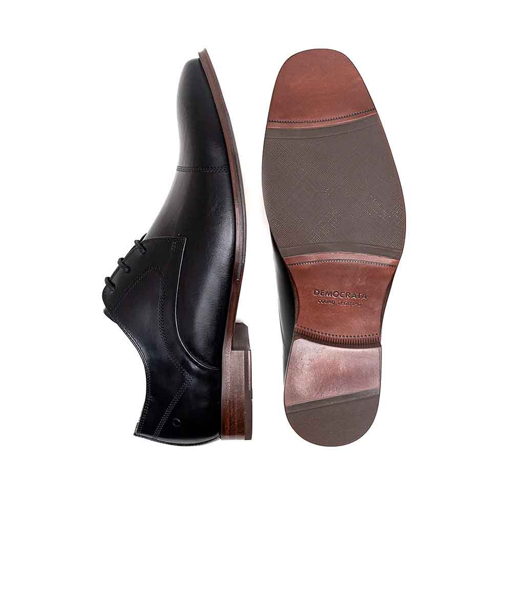 Sapato Social Democrata Metropolitan Treviso 495201 Couro Preto Preto 3