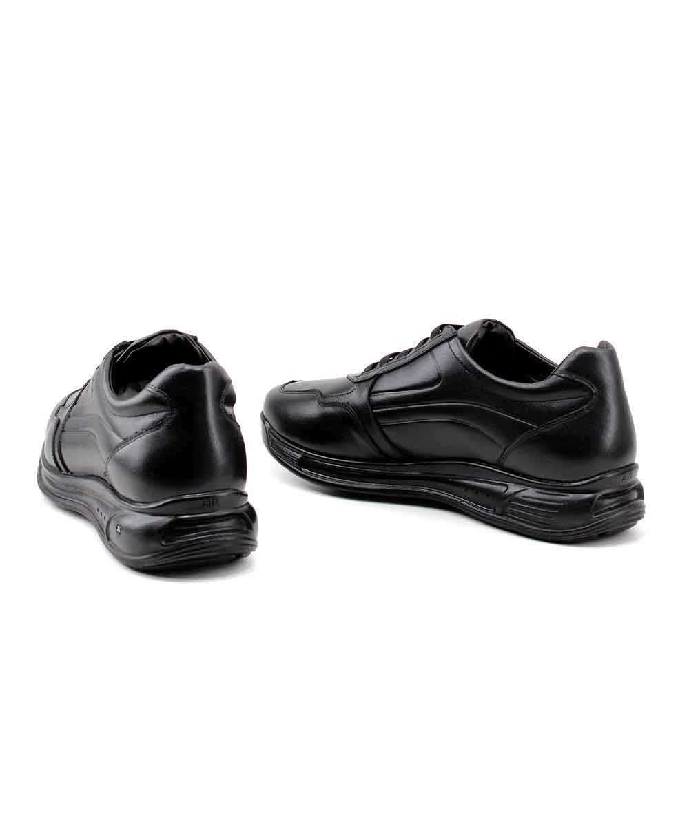 Sapato Casual Jota Pe 3d Evolution 78028 Couro Preto Preto 4