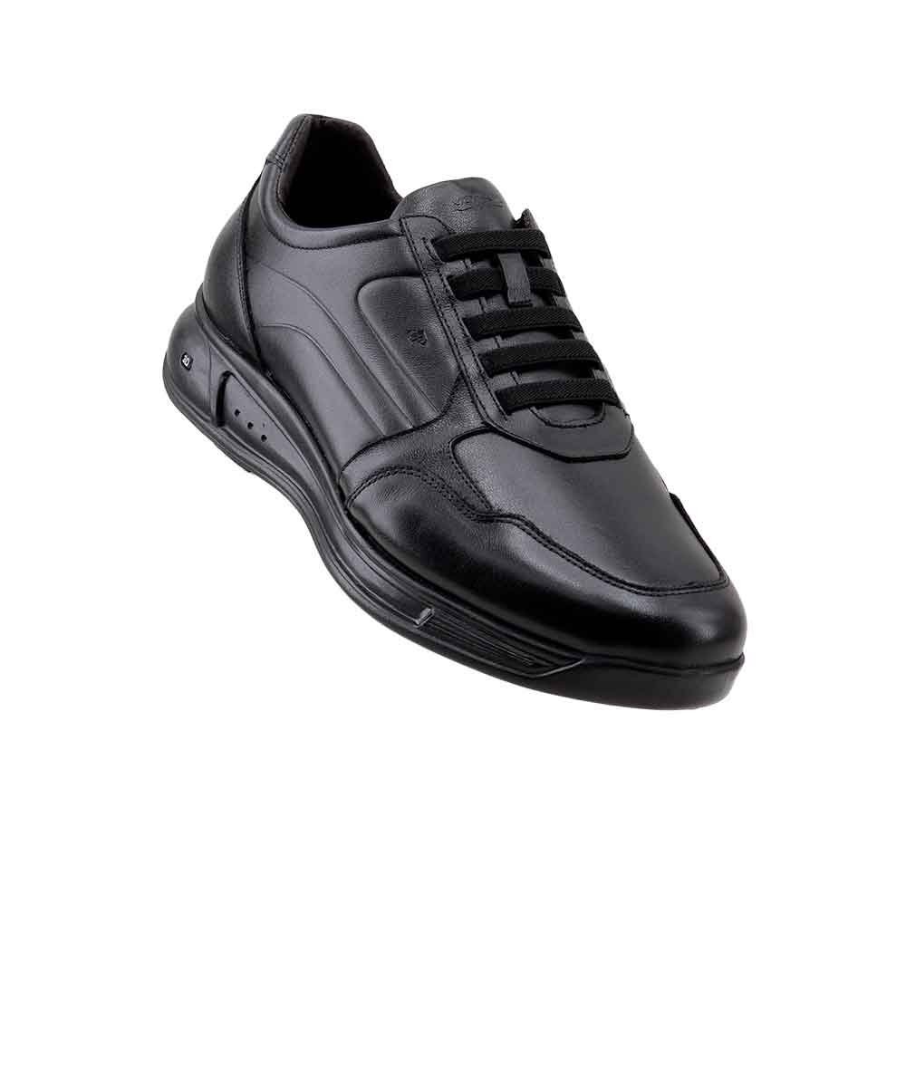 Sapato Casual Jota Pe 3d Evolution 78028 Couro Preto Preto 2