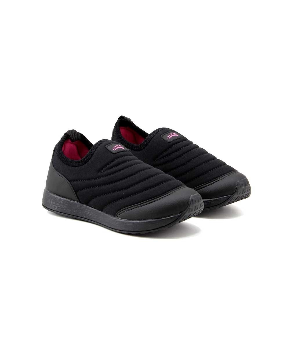 Tênis Infantil Ortopasso Jogging 77533 Preto/Pink Preto 4