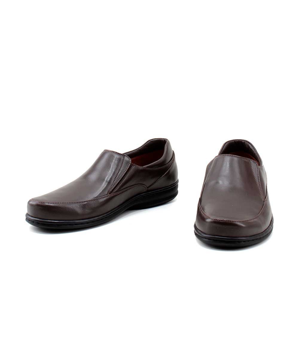 Sapato Masculino Opananken Diabetic's 38546 Couro Café Marrom 3