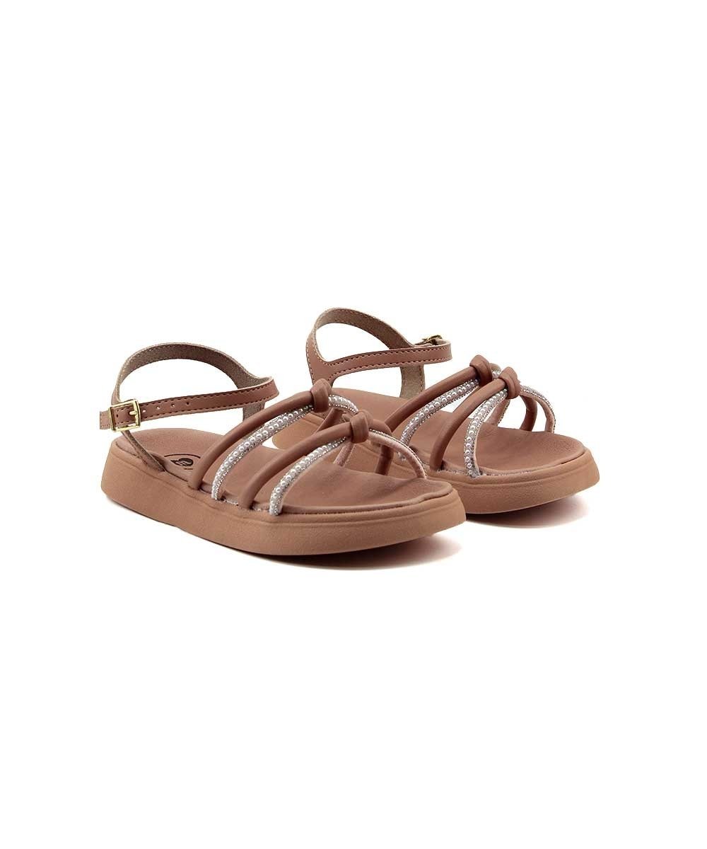 Sandália Infantil Molekinha Flatform 2358.106 Nude Marrom 3
