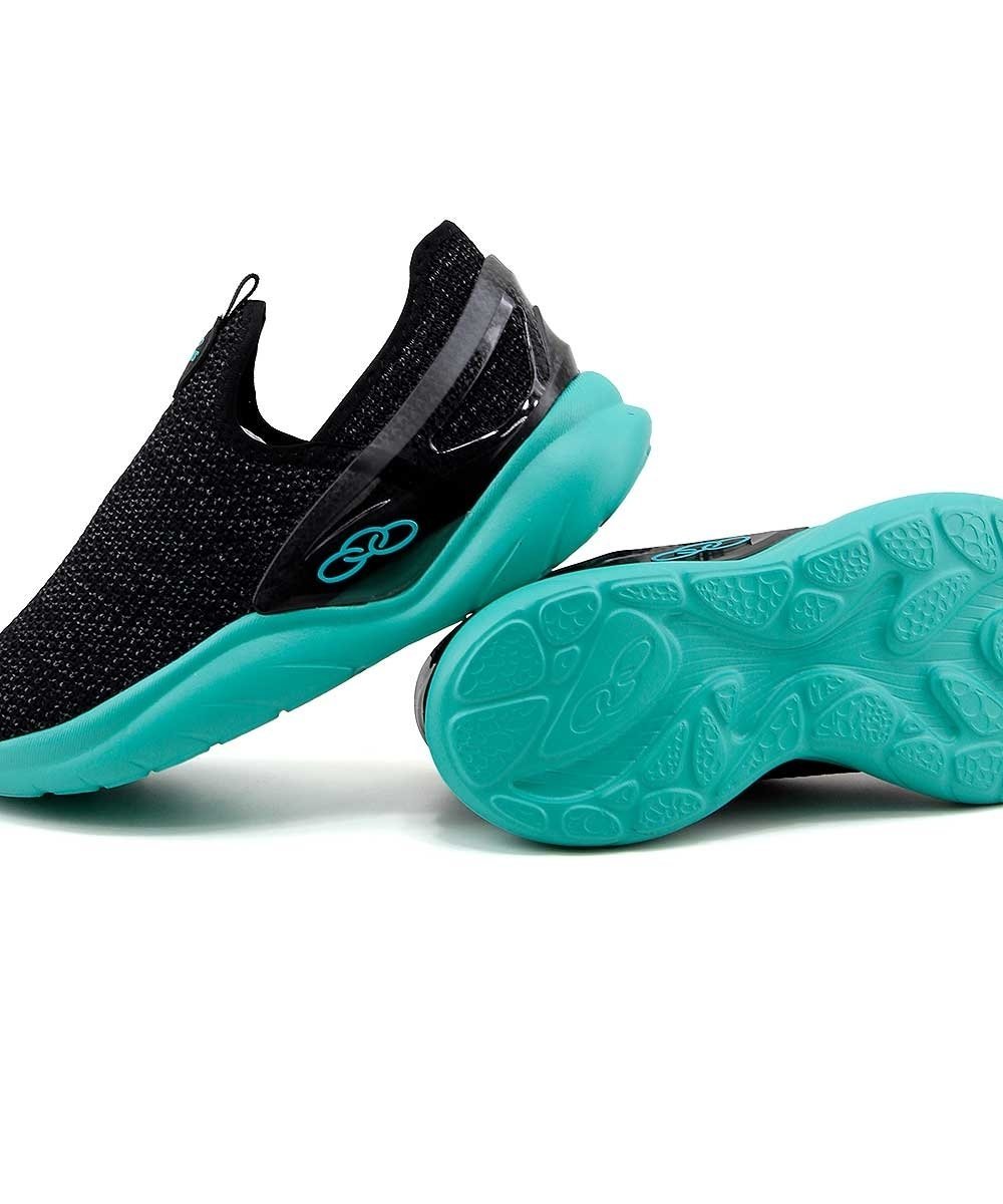 Tênis Infantil Olympikus Iconic Preto/Turquesa Preto/Azul 6