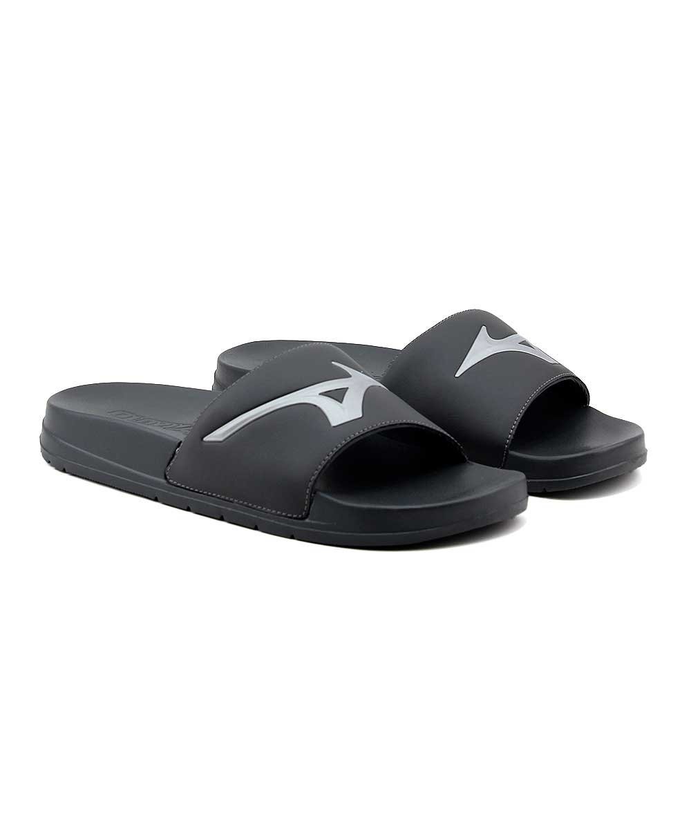 Chinelo Slide Mizuno Basic 106050050 Chumbo Preto/Cinza 3
