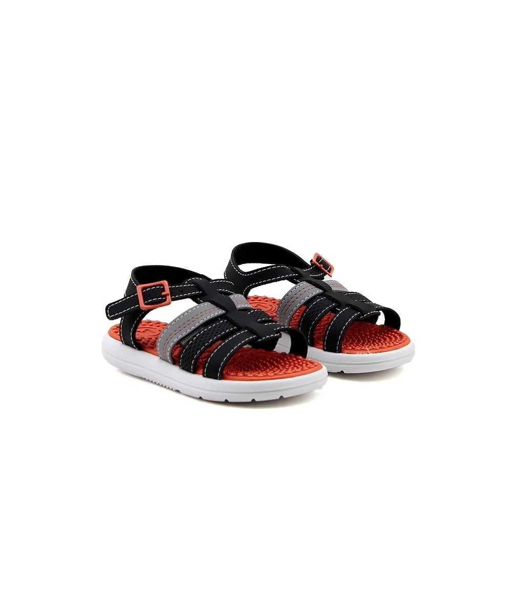 Sandália Infantil Molekinho Papete 2619.209 Preto/Cinza Cinza 4