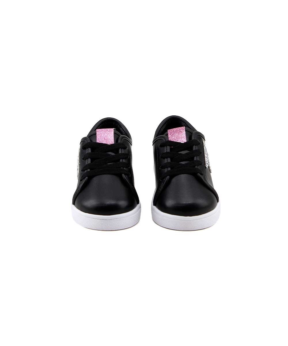 Tênis Molekinha Bebê Star Glitter 2118.580 Preto Preto 3