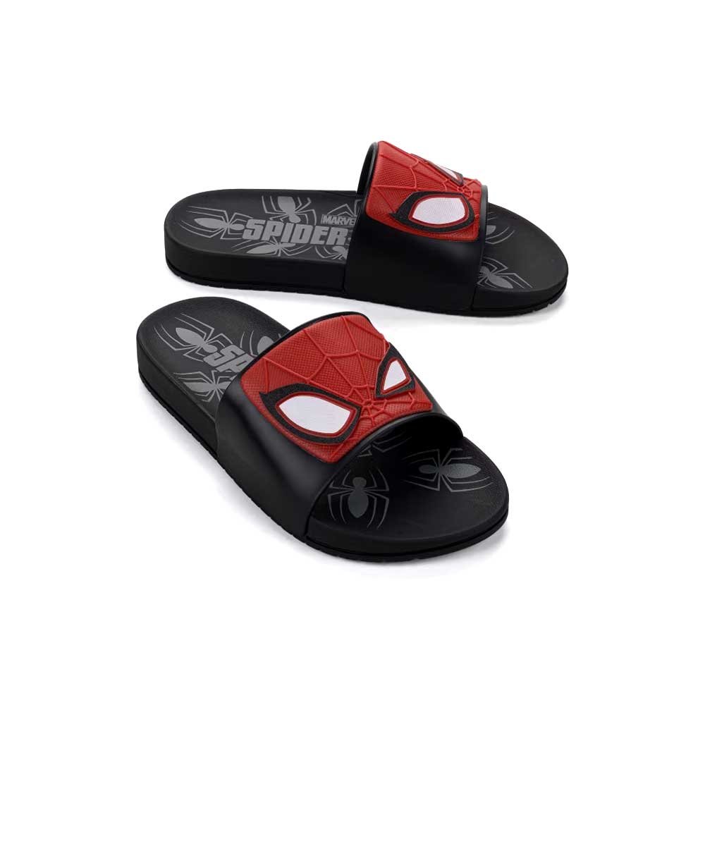 Chinelo Infantil Grendene Homem Aranha 23194 Preto Preto 2