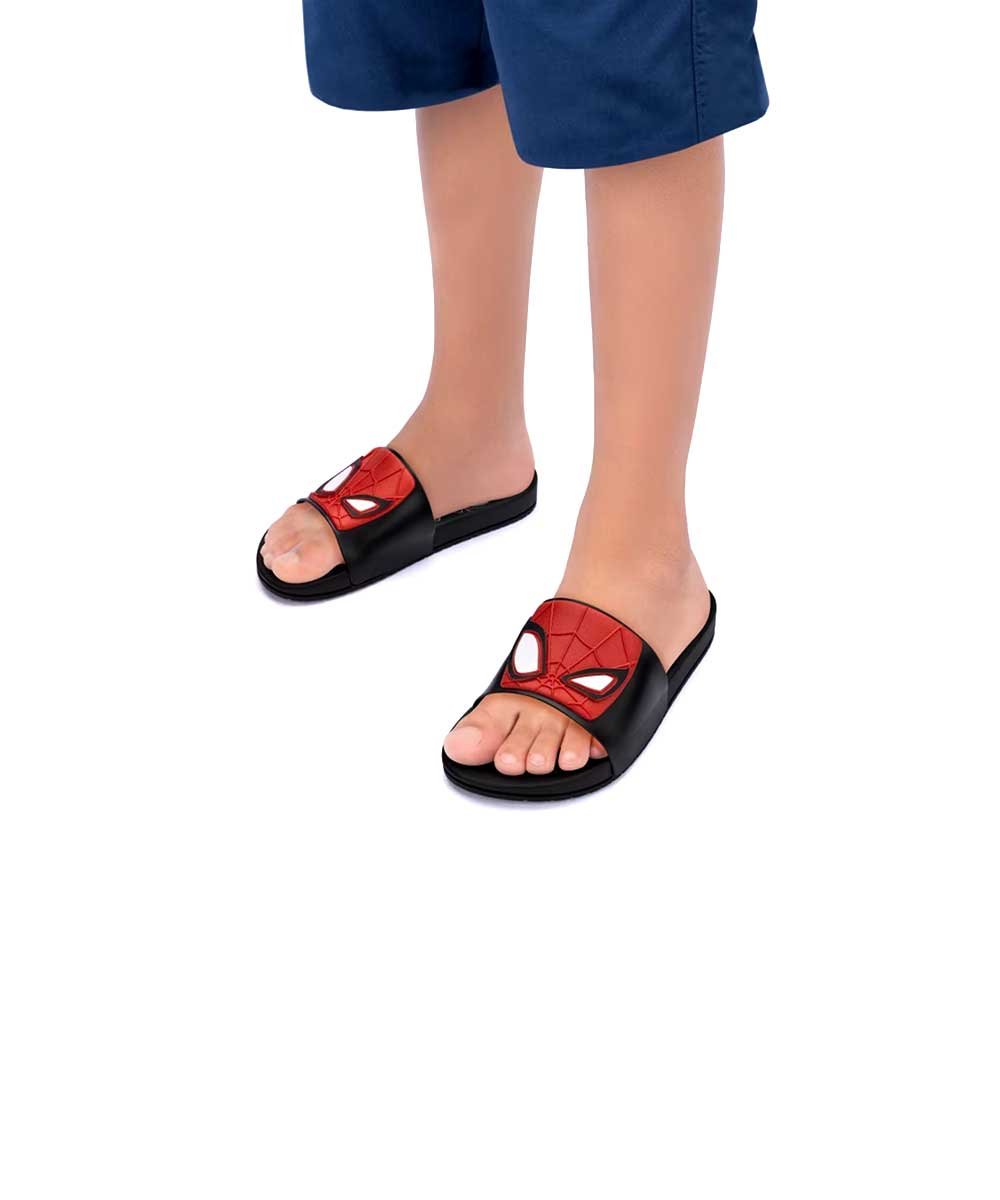 Chinelo Infantil Grendene Homem Aranha 23194 Preto Preto 3