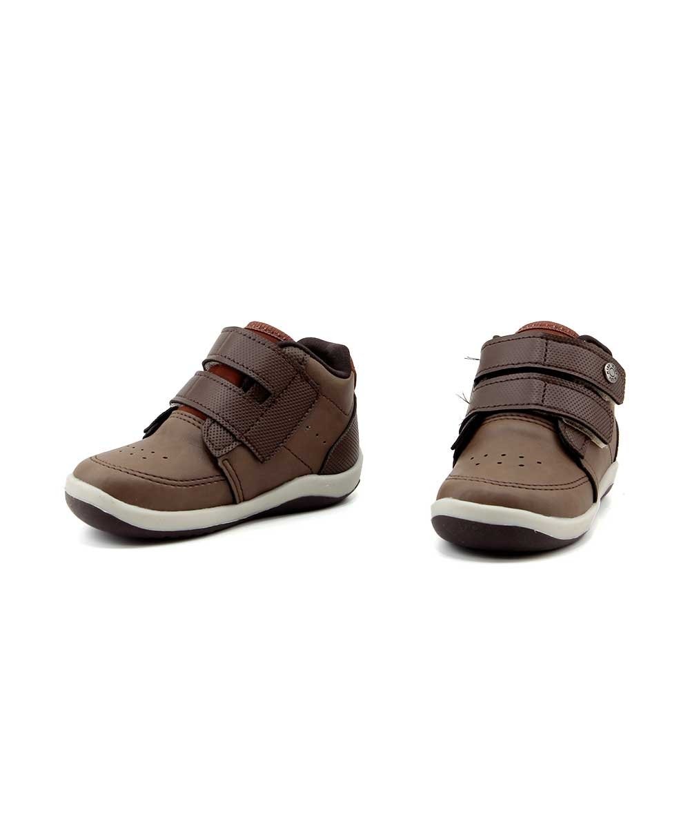 Tênis Infantil Kidy Baby Fecho Duplo 0080621 Café Marrom 4