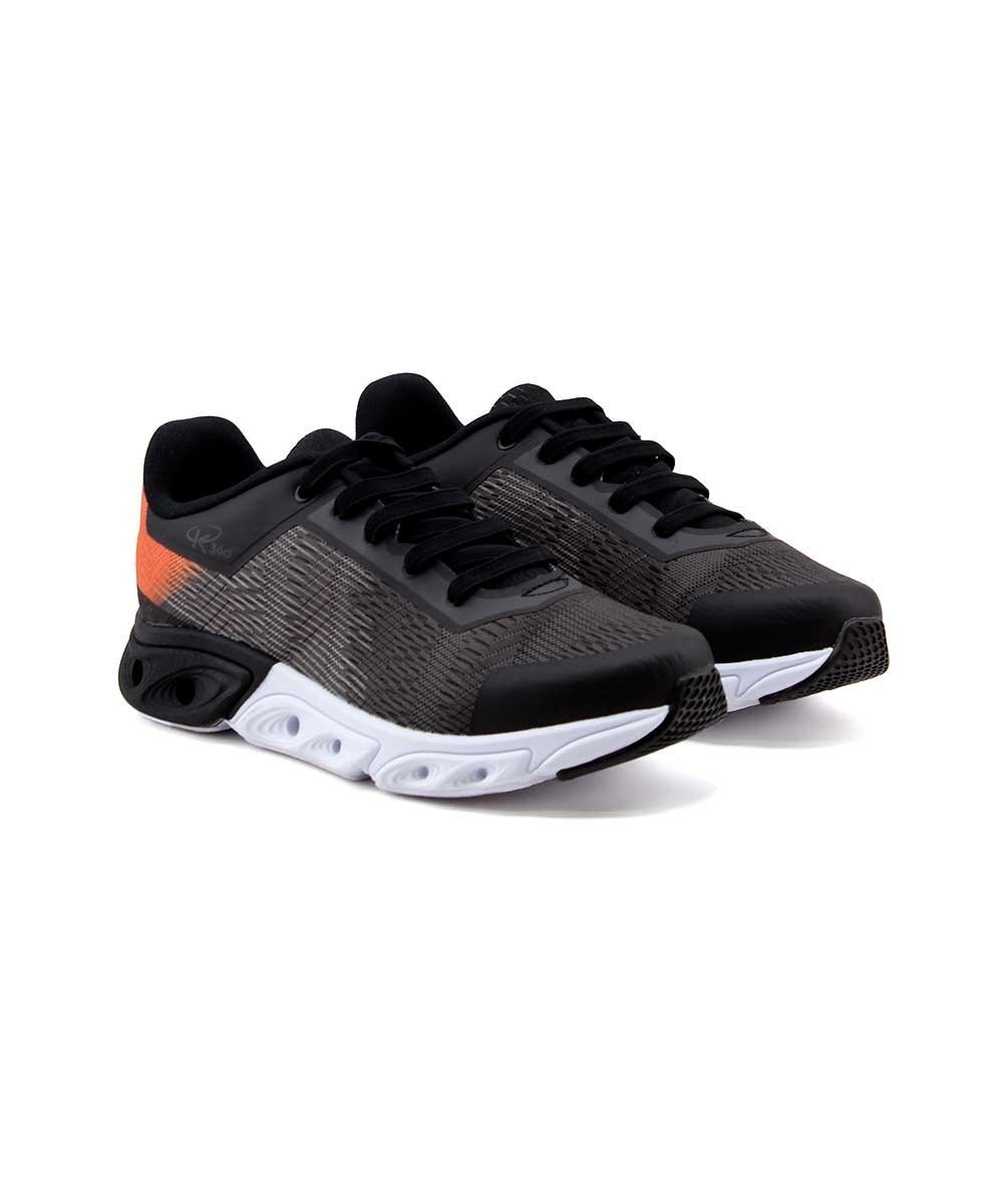 Tênis Infantil Kidy Esportivo Impulso 0375519 Preto/Laranja Preto/Cinza/Laranja 3