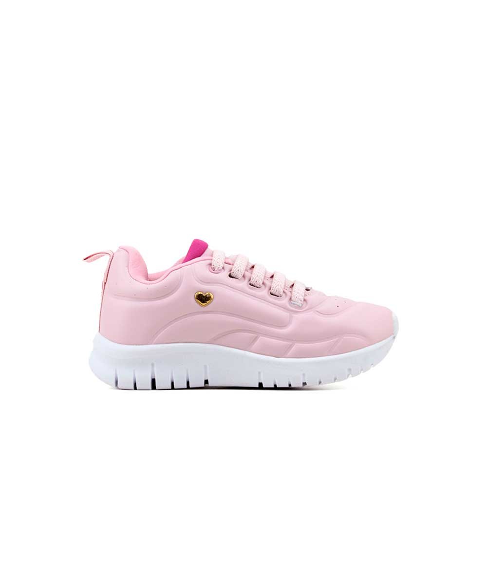 Tênis Infantil Kidy Ultra Flex 4451002 Nude/Rosa