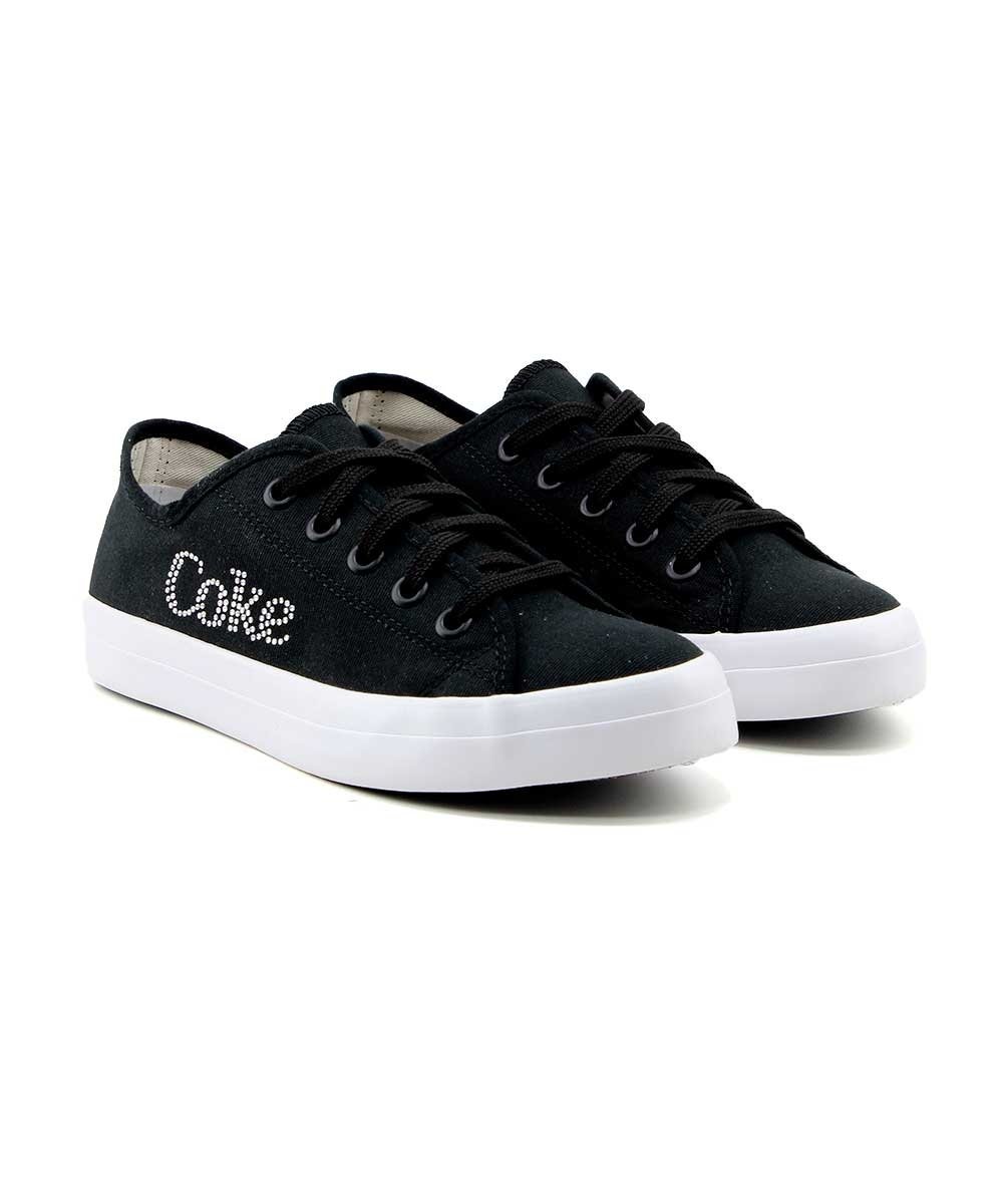 Tênis Feminino Coca Cola Shoes Cc2440 Preto/Branco Preto 3