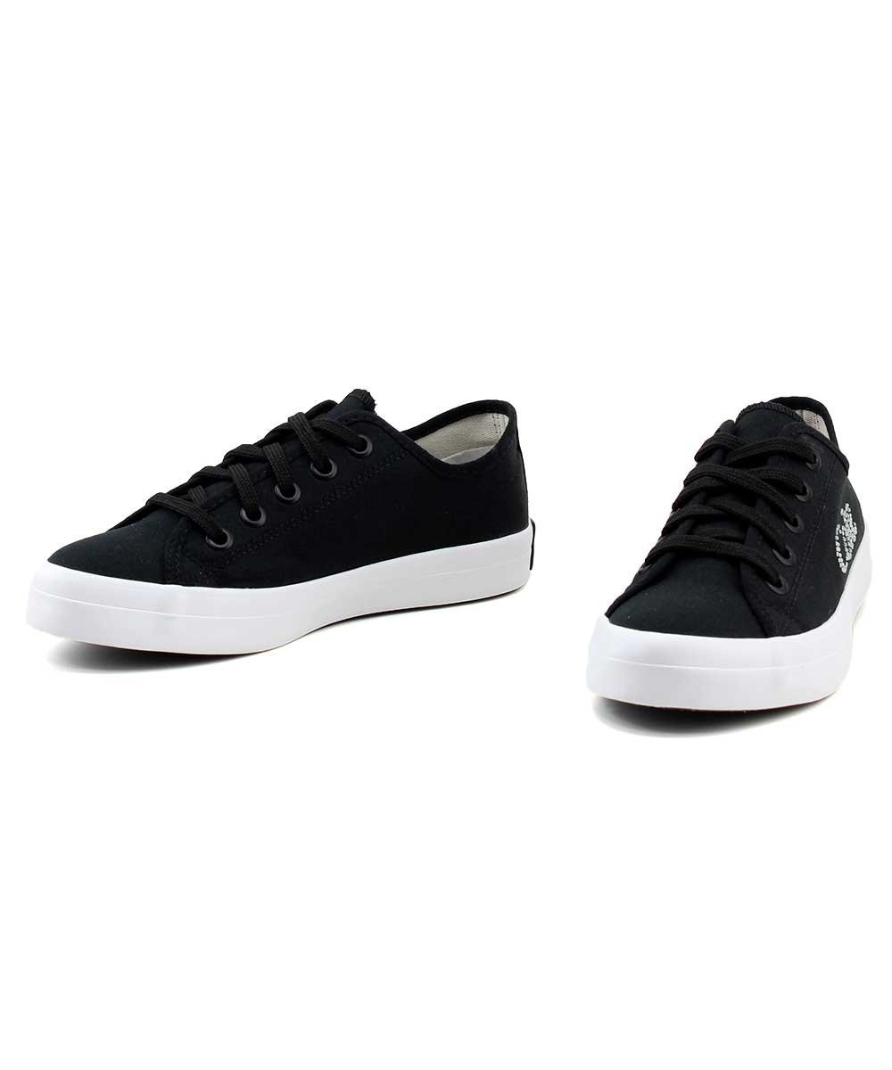 Tênis Feminino Coca Cola Shoes Cc2440 Preto/Branco Preto 4