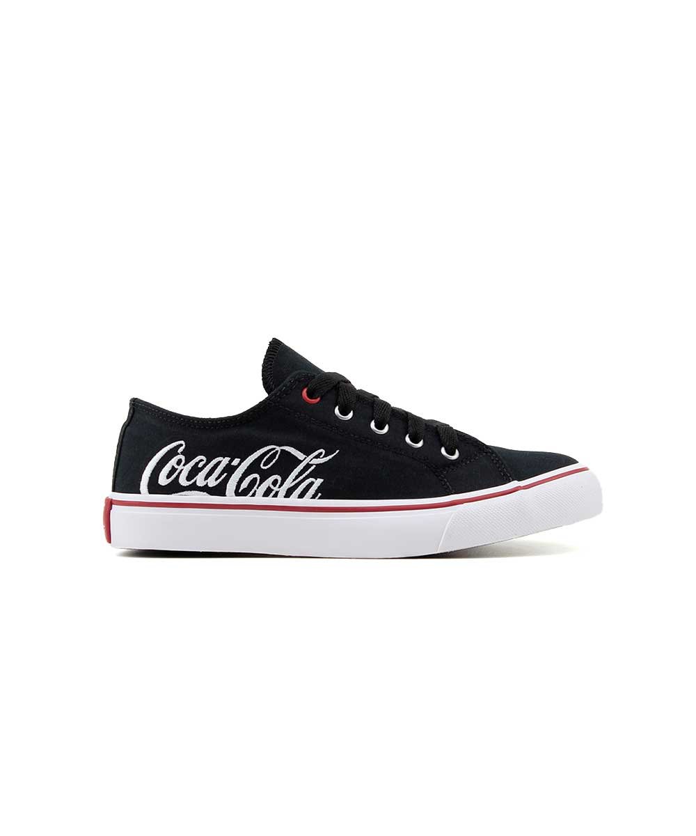 Tênis Feminino Coca Cola Shoes Cc2452 Preto/Branco