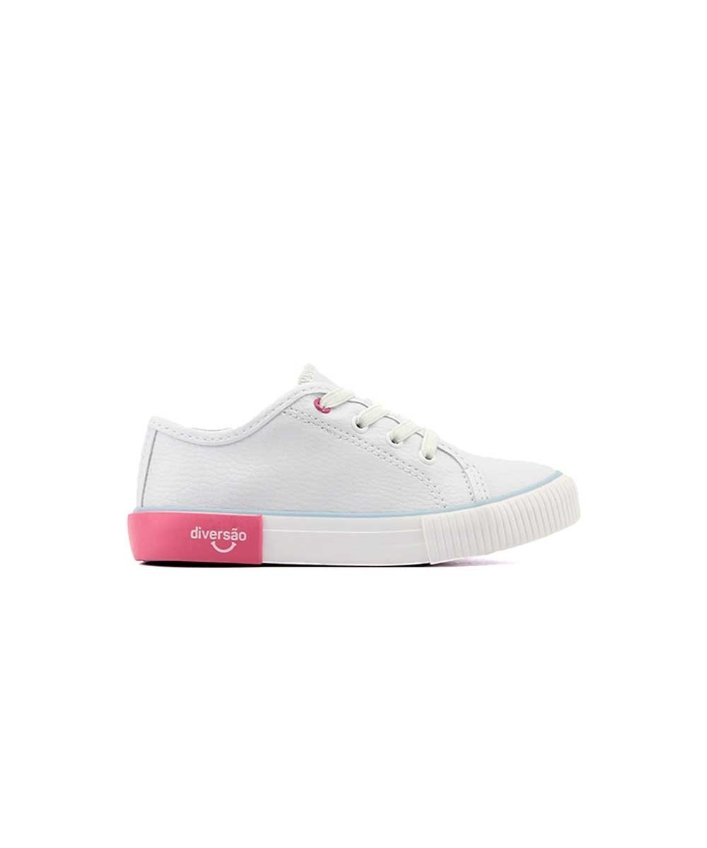 Tênis Infantil Diversão Mini Casey Di2352 Branco