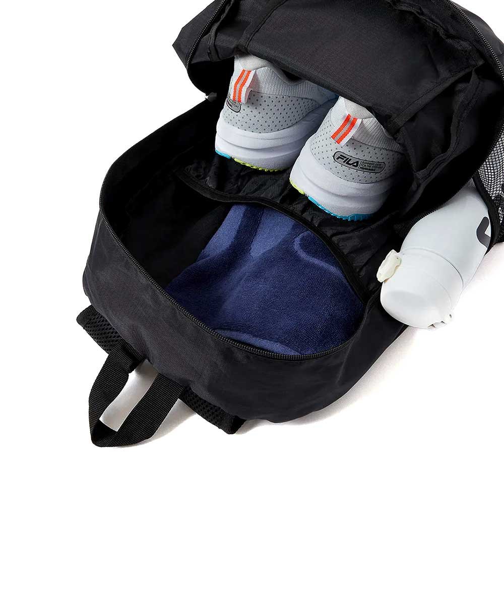 Mochila Fila Packable Unisex F23r018 Preto Preto 4