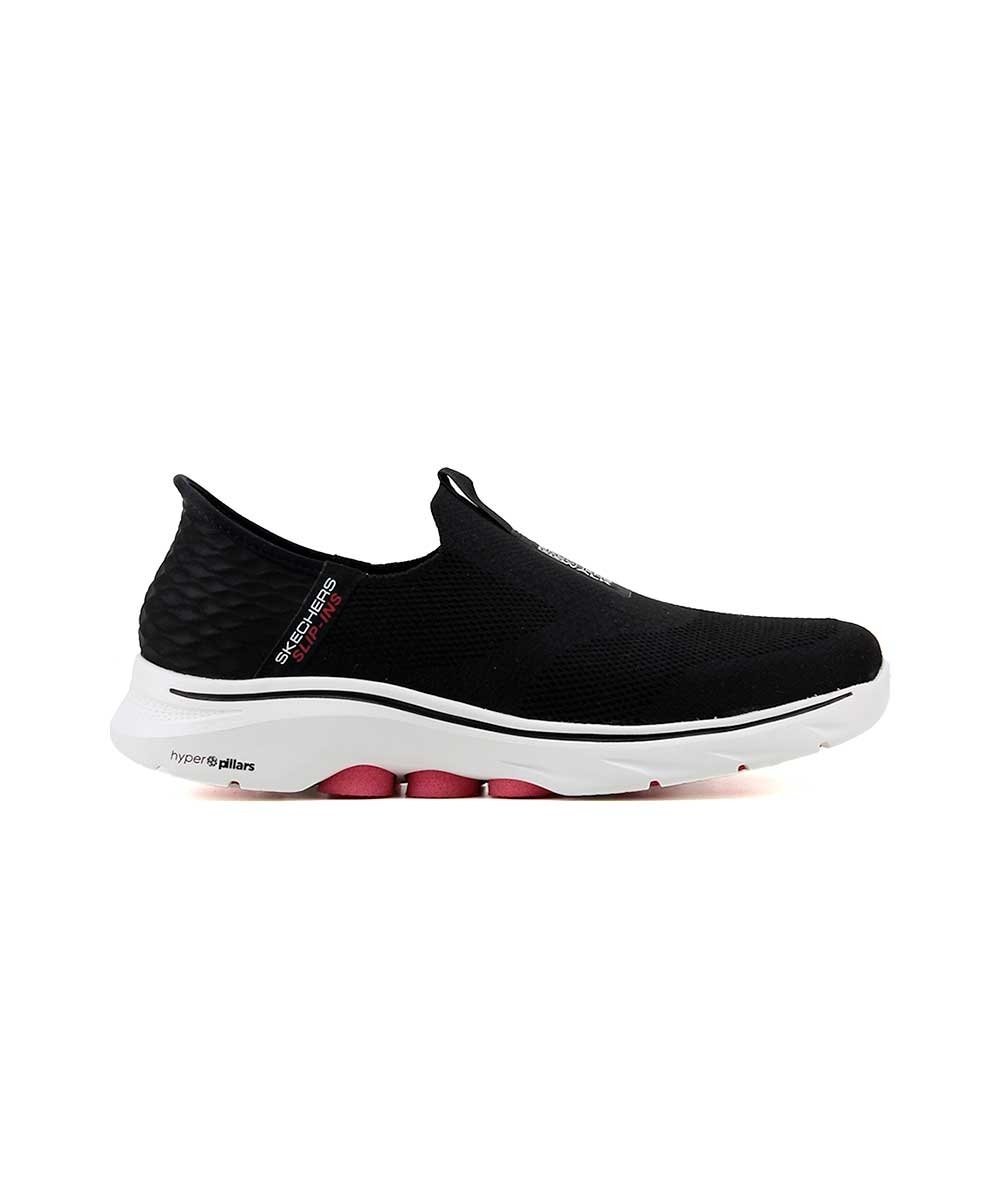 Tênis Masculino Skechers Go Walk 7 Slip In Preto/Branco